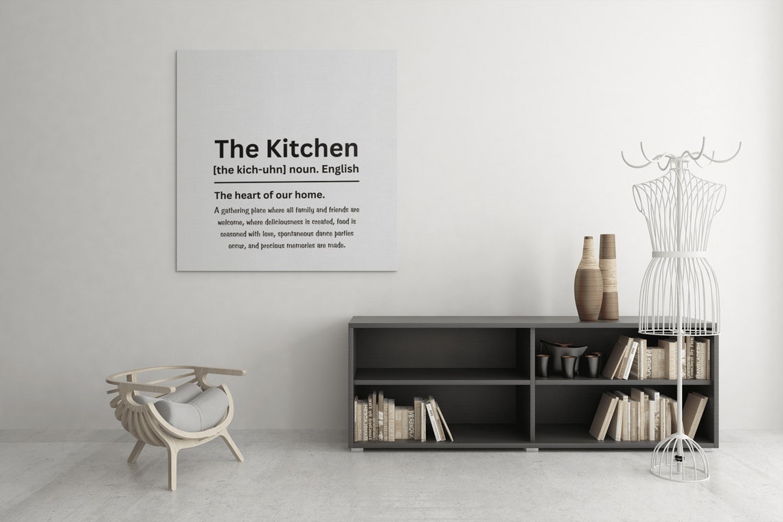 The Kitchen Dictionary Definition Poster Heart Of The Home Gift - Image 8