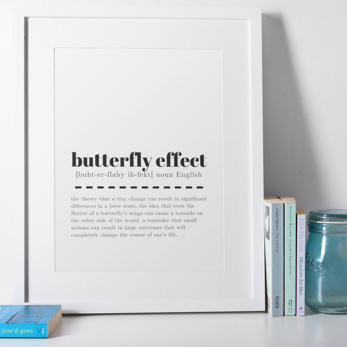 Butterfly Effect Definition Sign Inspirational Wall Decor Poster - Image 7