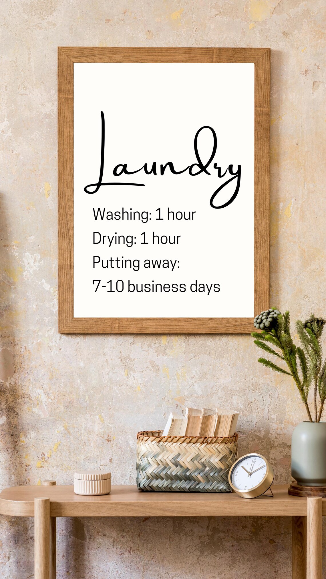 Laundry Print Laundry Room Decor Prints Funny Laundry Sign Typography Poster Wall Art Minimalist Poster Artwork - Image 3