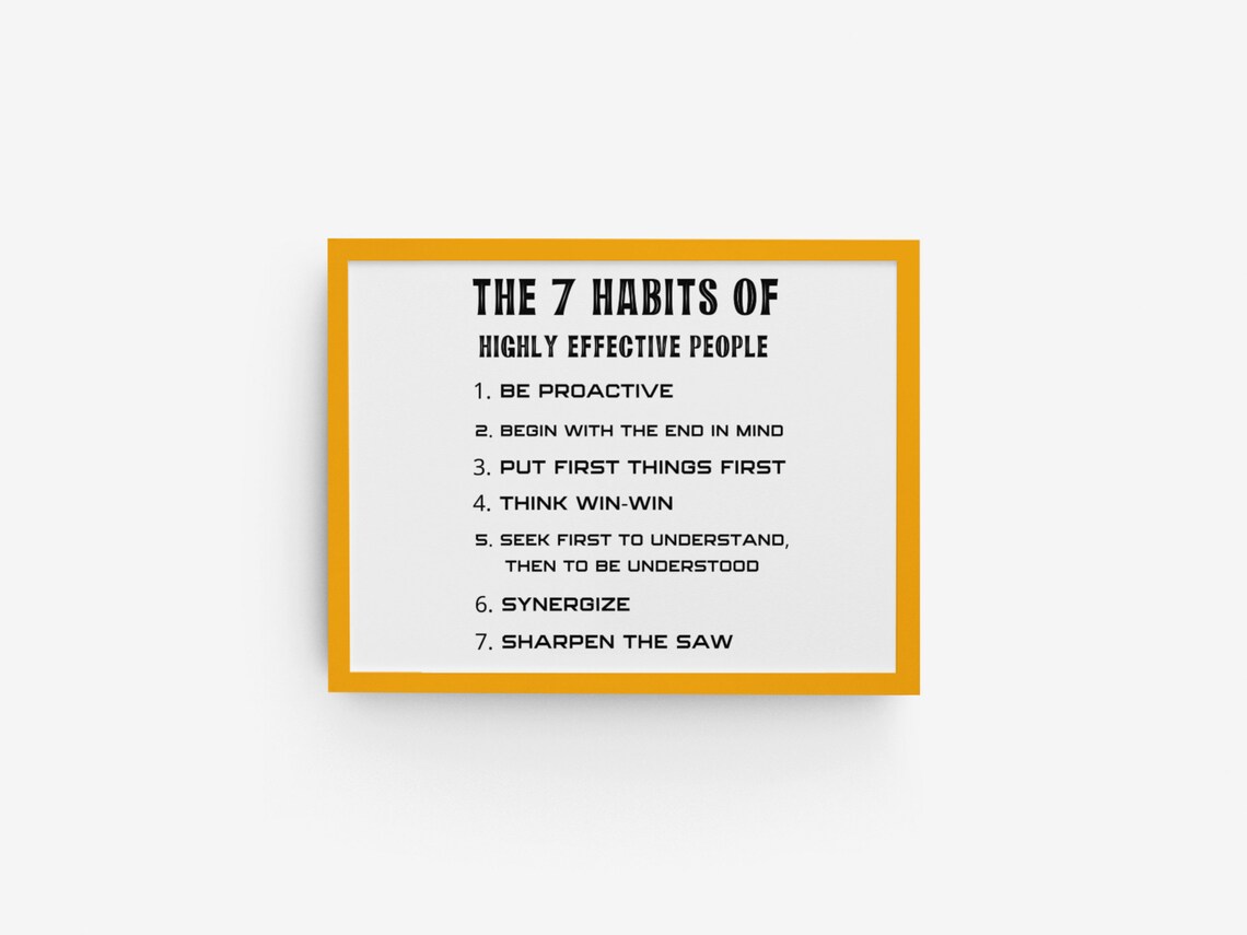 Stephen R. Covey Quote, 7 Habits Art Print - Image 4