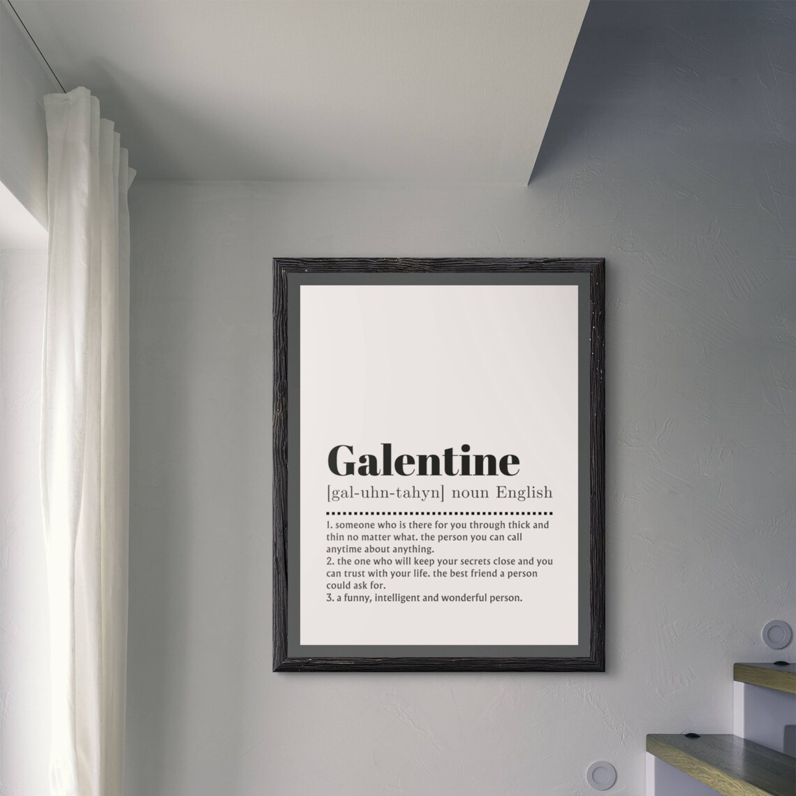 Galentine Definition Poster, Friendship Gift For Friends - Image 5