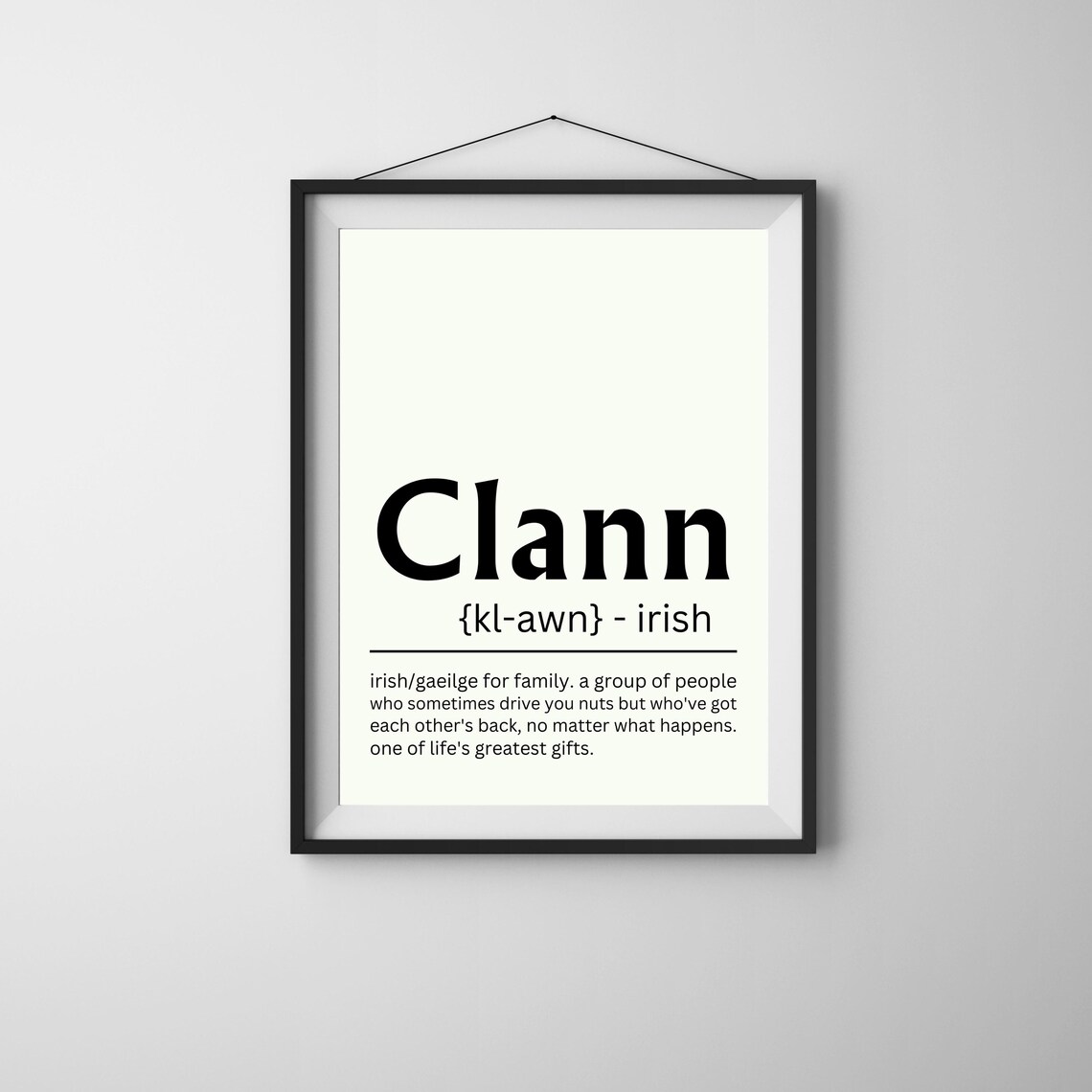 Clann Irish Print Family Irish Gifts Definition Print Newly Wed Gifts Ireland Poster Irish Wedding Personalized Gifts Wall Art - Image 6