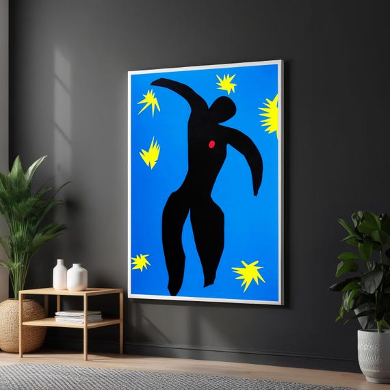 Henri Matisse Painting Icarus Ready To Hang Modern Art Masterpiece For Living Room Or Office Decor