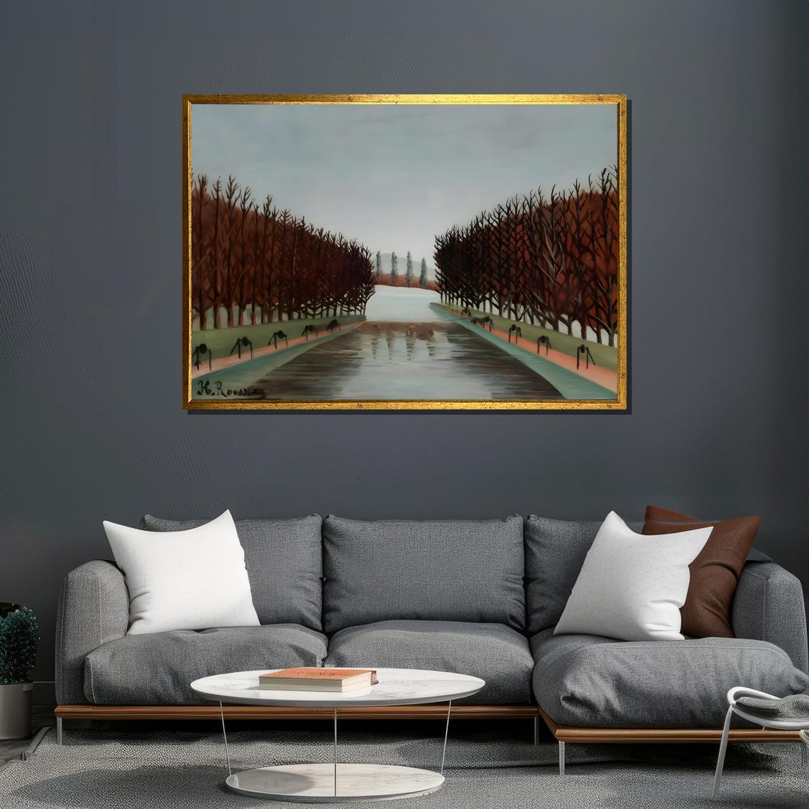 Henri Rousseau Tree Lined Avenue in Park Landscape Art Poster - Image 6