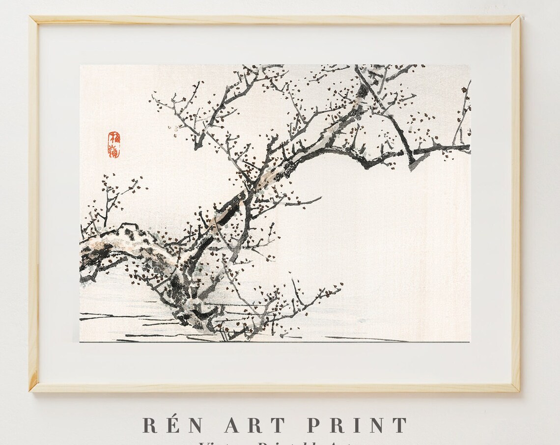 Minimalist Japanese Print, Japandi Wall Art