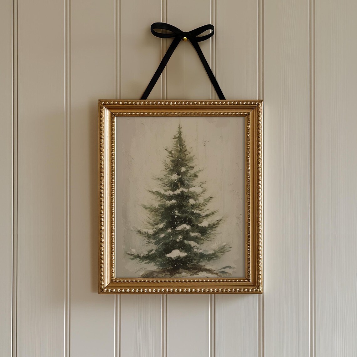 Winter Pine Tree Christmas Trees Rustic Landscape - Image 3