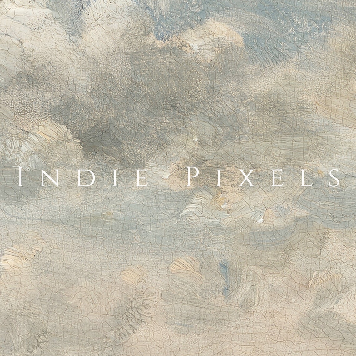 Moody Vintage Plains Landscape with Lone Tree Cloudy Sky Wall Art - Image 3