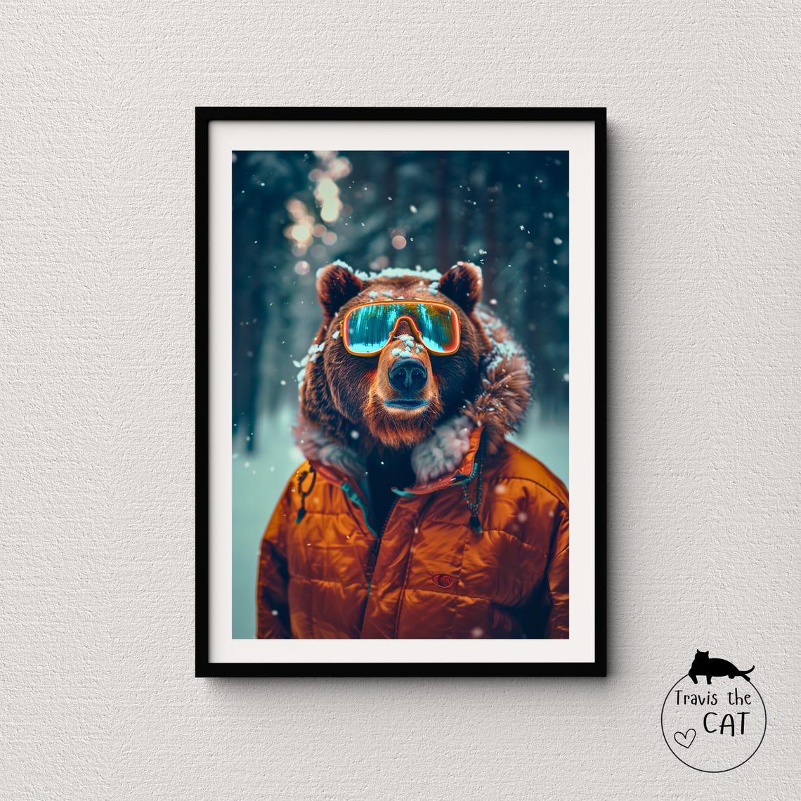 Grizzly Art Outdoor Design Wall Art For The Animal Lover Aesthetic Prints Kids Room Prints Teen Wall Art Preteen Art