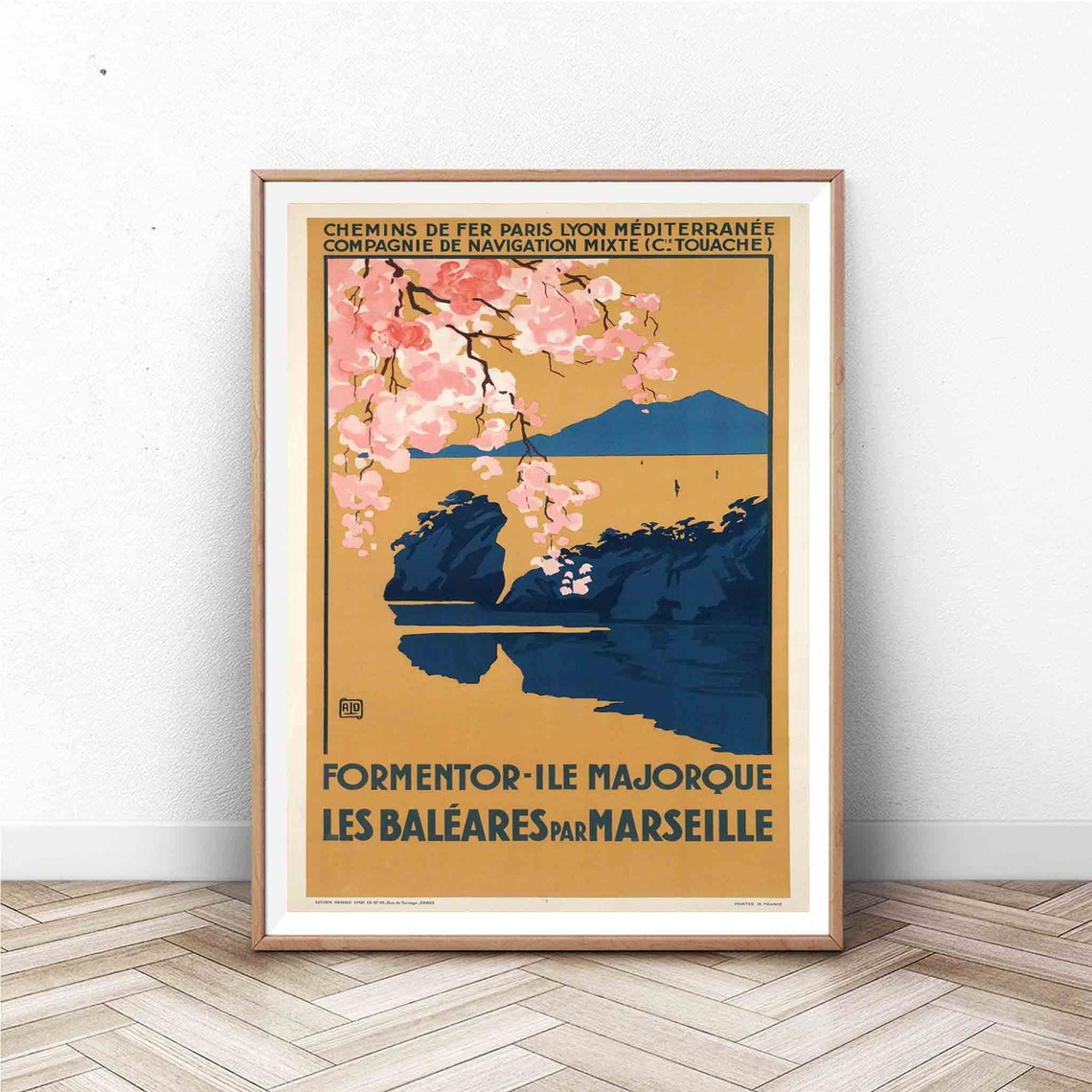 Marseille Poster France Wall Art Paris Print Vintage Wall Art France Travel Poster Flower Poster