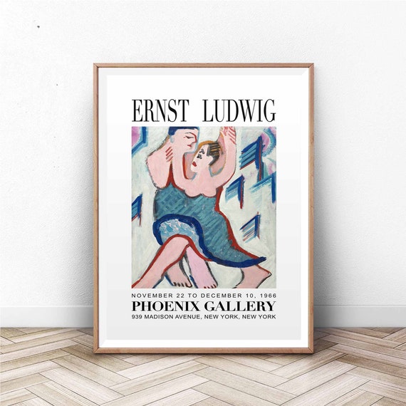 Ernst Ludwig Art Exhibition Art Print Exhibition Poster Exhibition Poster Vintage Abstract Art