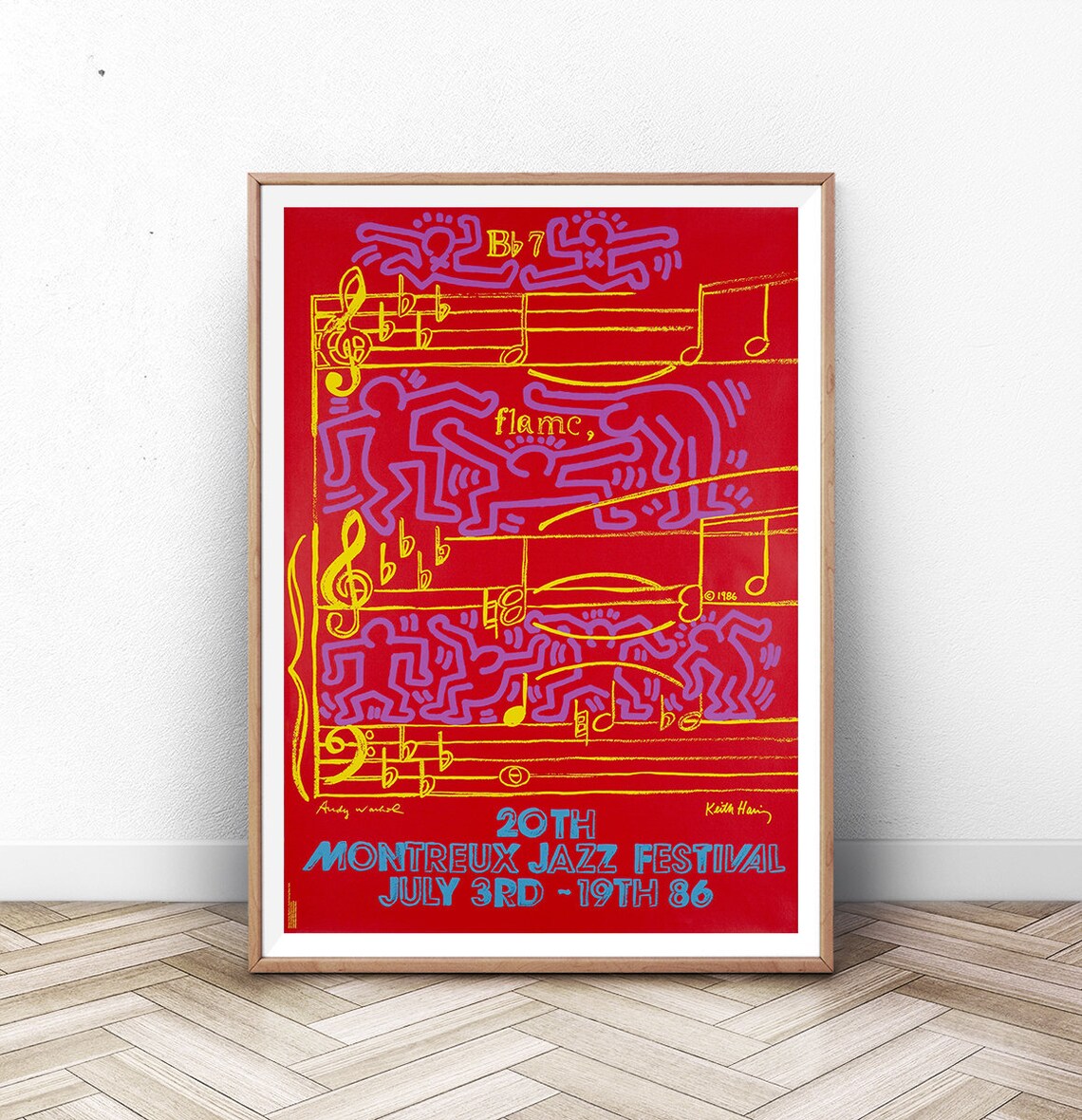Montreux Jazz Festival Poster, Mid Century Modern Art Print
