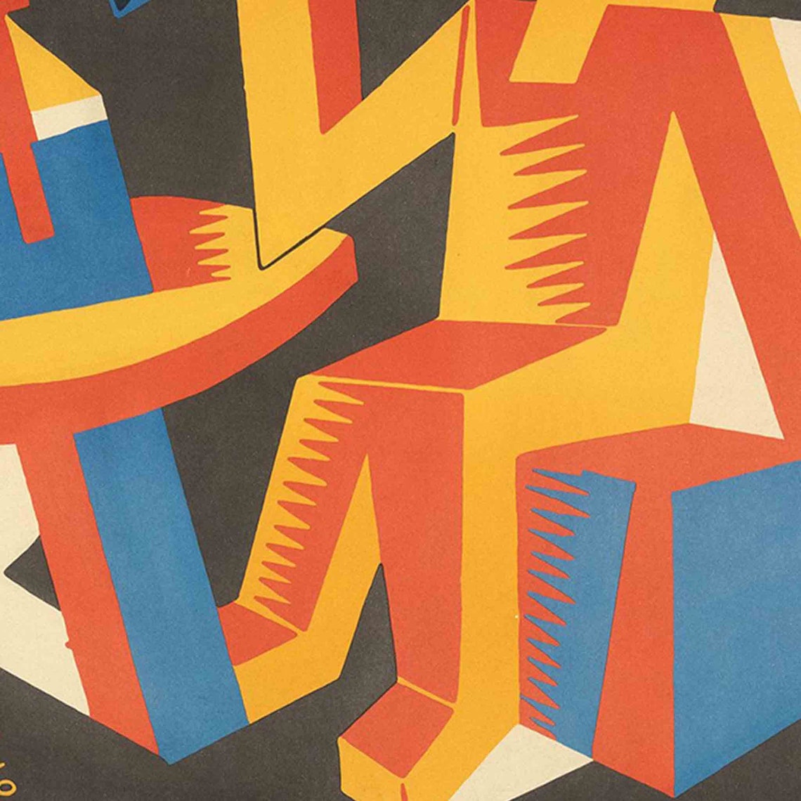 Depero Bitter Campari Futurist Vintage Italian Aperitivo Poster - Image 2