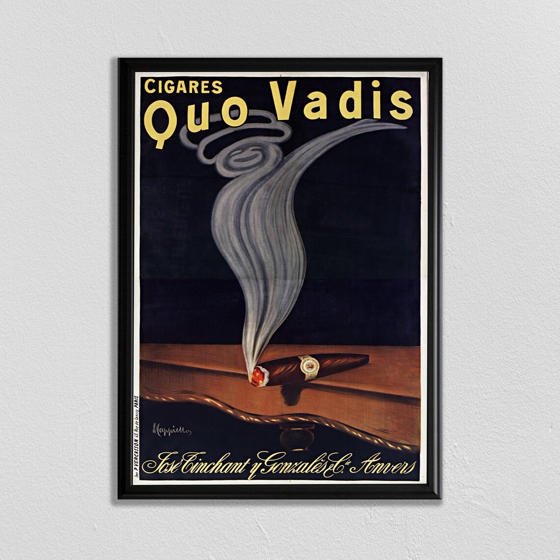 Leonetto Cappiello Vintage Paris Cigares Quo Vadis Art Print
