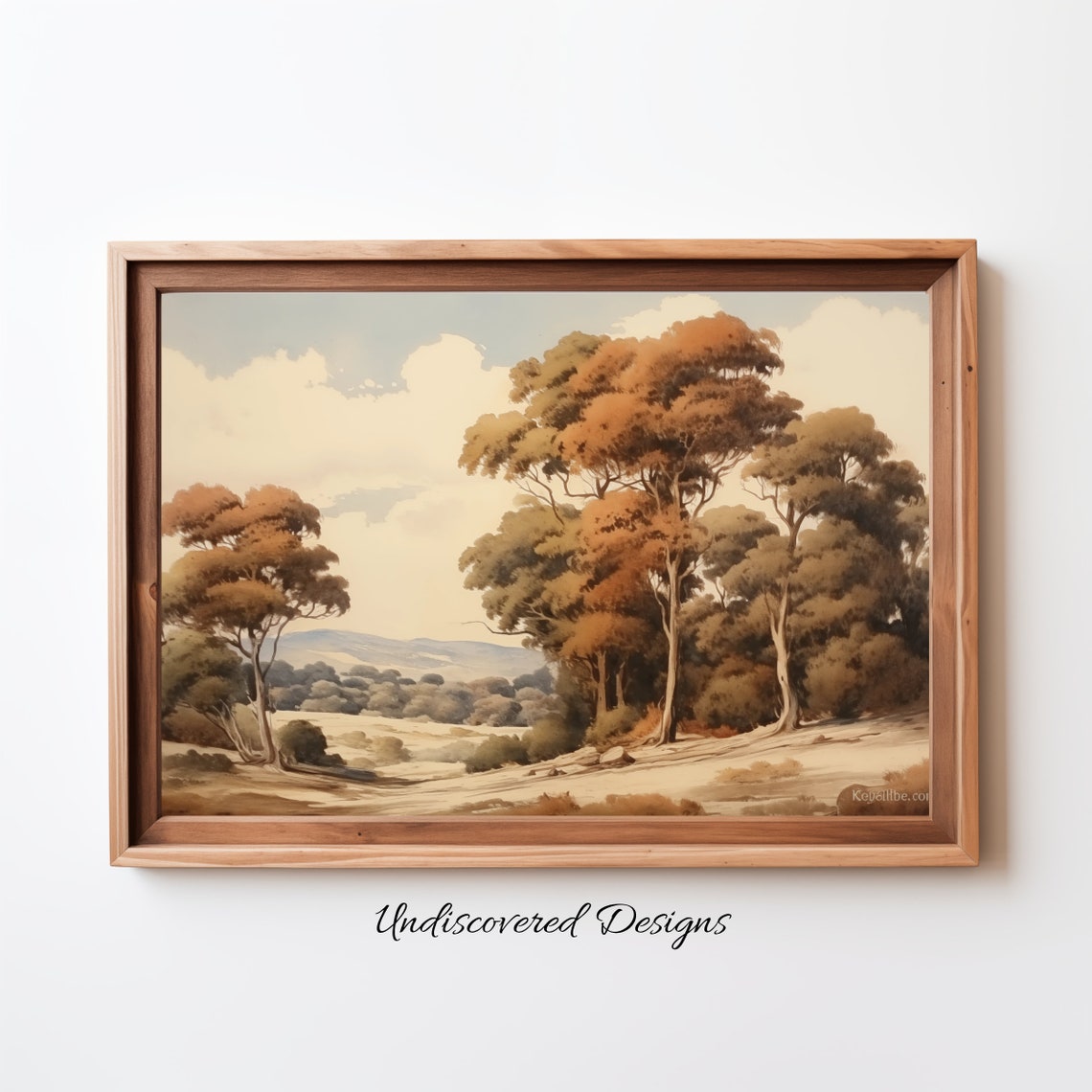 Savana Trees Landscape Painting Wall Art