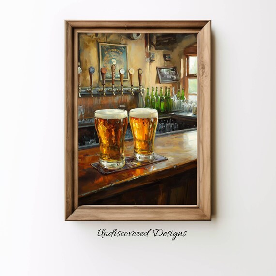 Irish Pub Beer Print Saint Patricks Day Wall Art