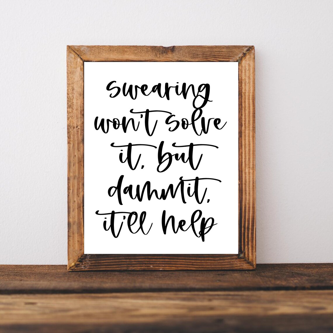 Funny Gym Poster Sign, Workout Quote Wall Art