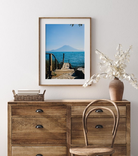 Lake Atitlan Guatemala, Calm Pier Art Print