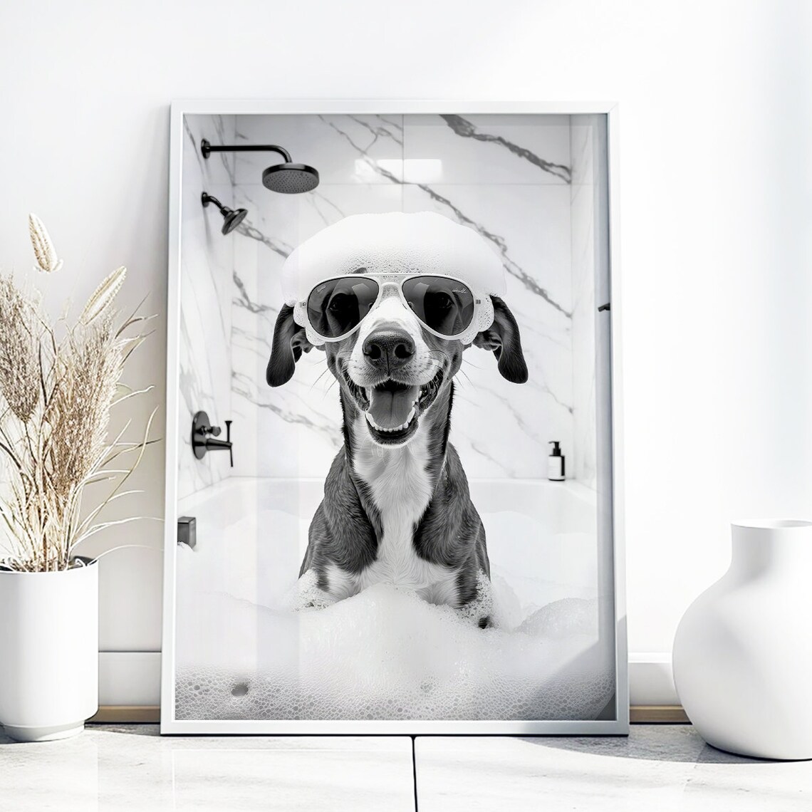 Greyhound Toilet Print, Funny Bathroom Decor - Image 5