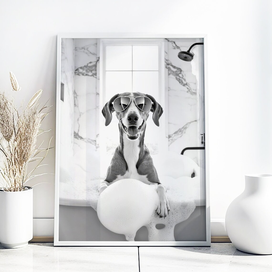 Greyhound Toilet Print, Funny Bathroom Decor - Image 5