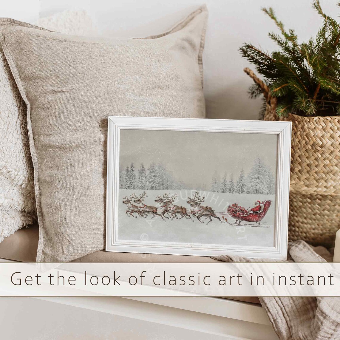 Santa Claus Christmas Wall Art Holiday Poster - Image 3