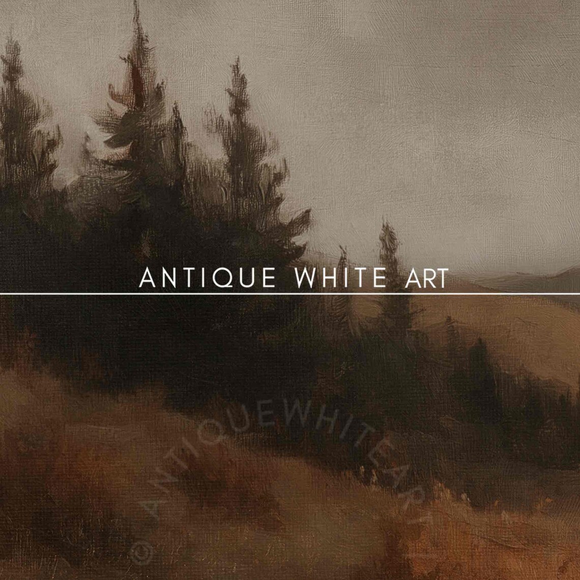 Dark Farmhouse Frame Tv Art Moody Fall Landscape Screensaver Country Painting Fo Tv Muted Fall Landscape Tv Art Tv468 - Image 2
