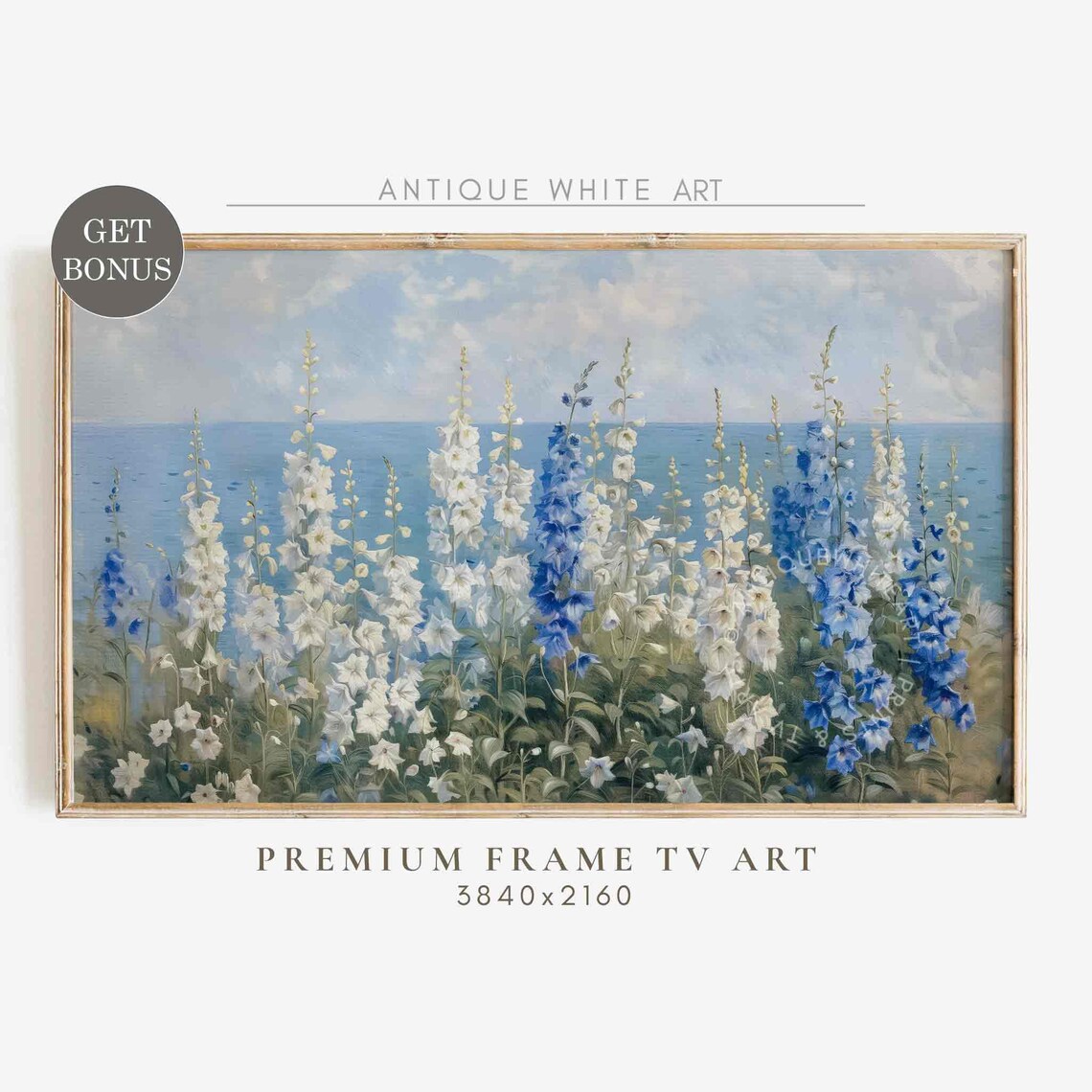 Coastal Wildflowers Summer Floral Art Print - Image 4