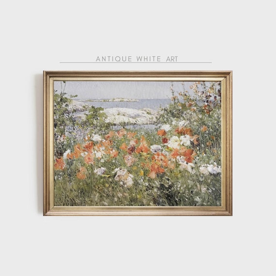Wildflowers Vintage Floral Art Print, Cottage Decor