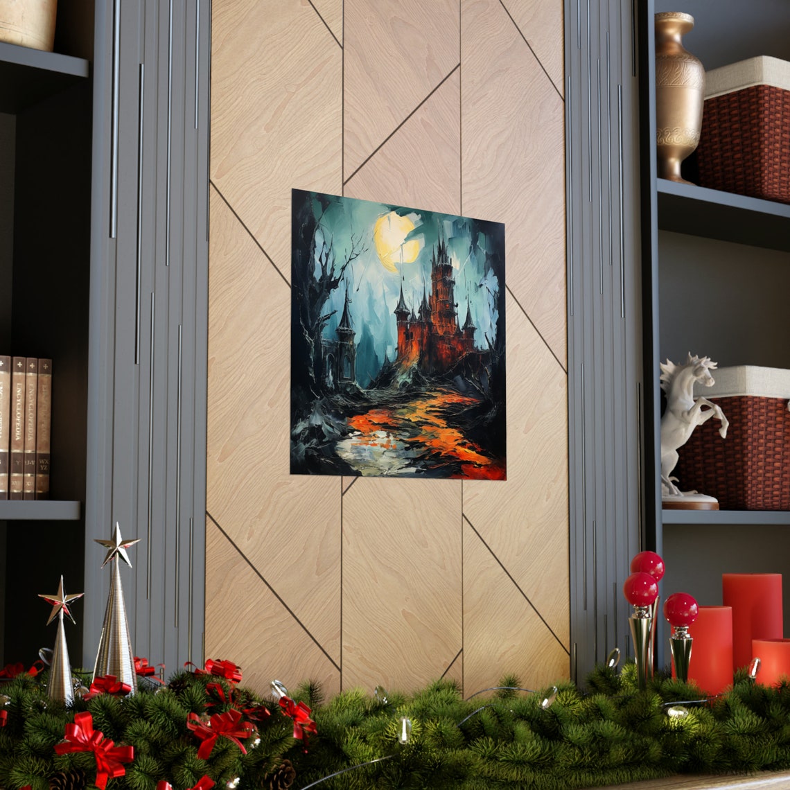 Post Impressionism Gothic Castle, Van Gohn Style - Image 3