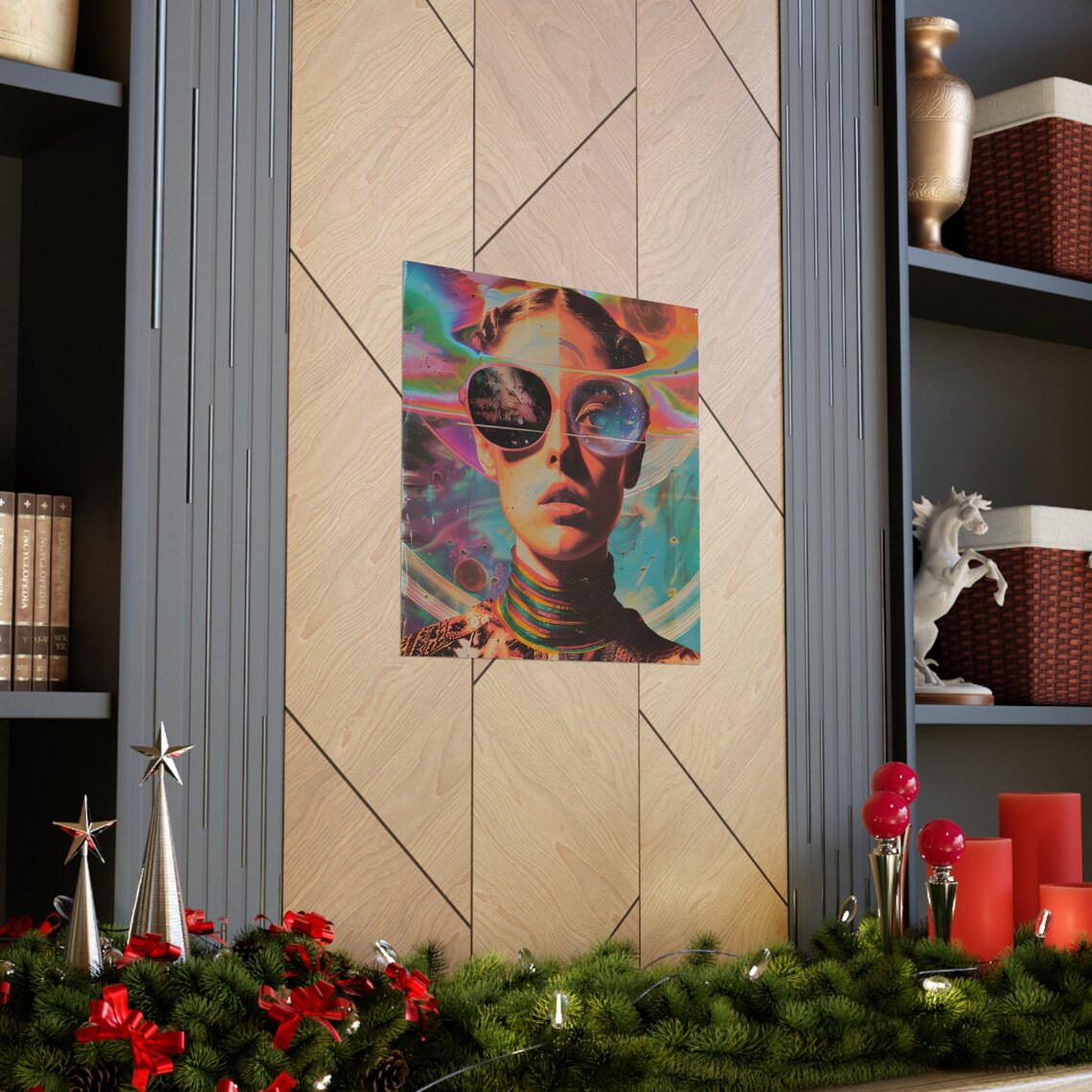 Spiritual Being Vintage Retro Art Print - Image 3