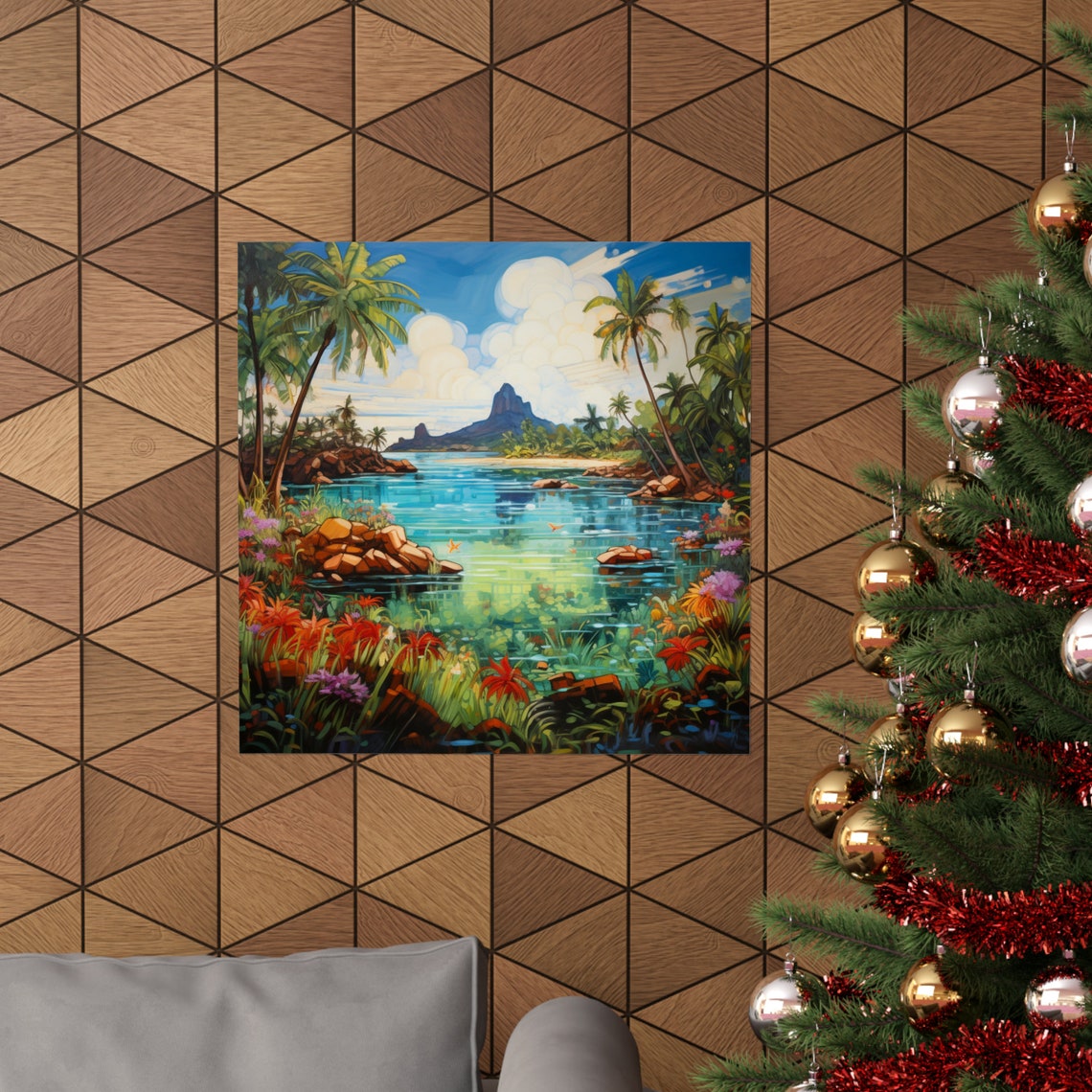 Honolulu Adventure Poster, Post-Impressionism Style - Image 4