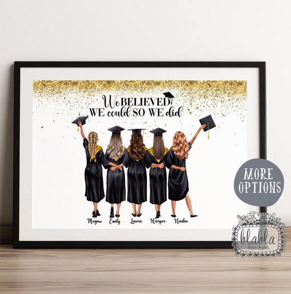 Personalised Graduation Friends Gift Best Friends Gift Unique College Graduation Gift School University Gift For Her Bestie