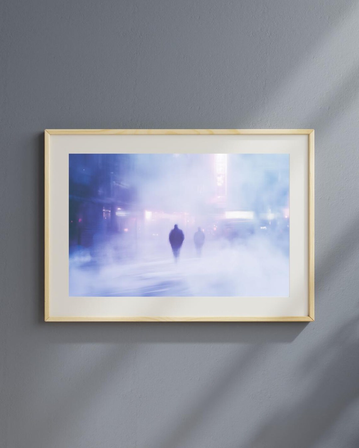 Blurry City Silhouettes, Dreamlike Urban Fog Art Print - Image 5