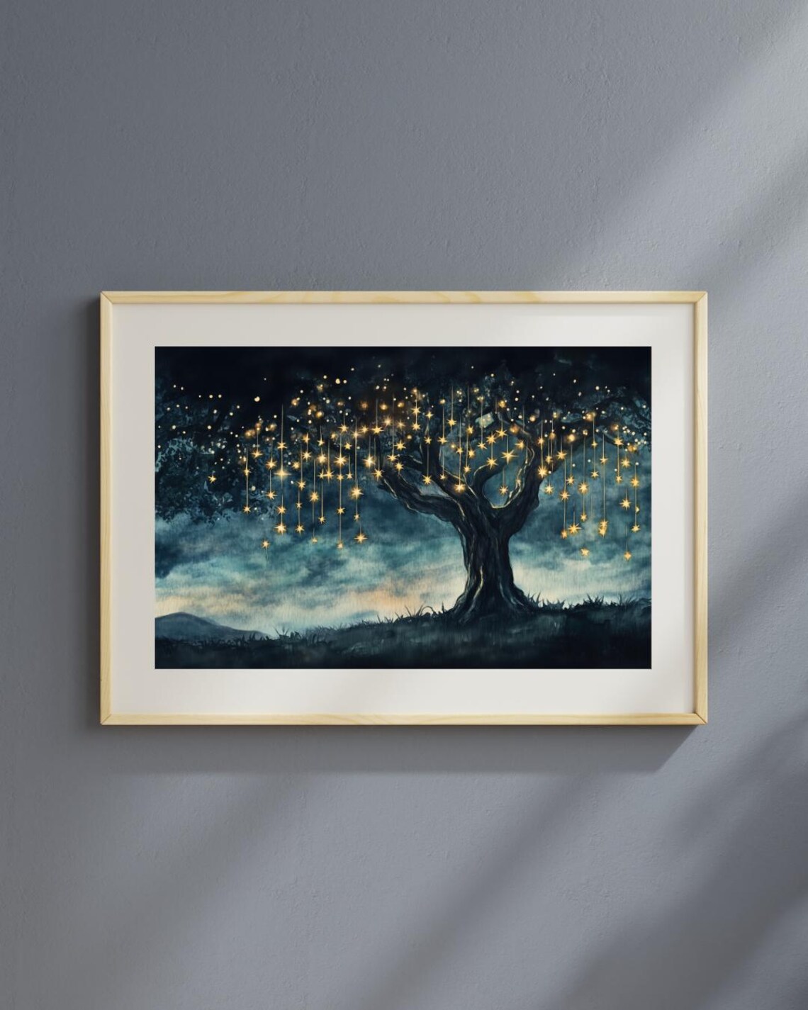 Wishing Tree Celestial Watercolor Art Print - Image 5