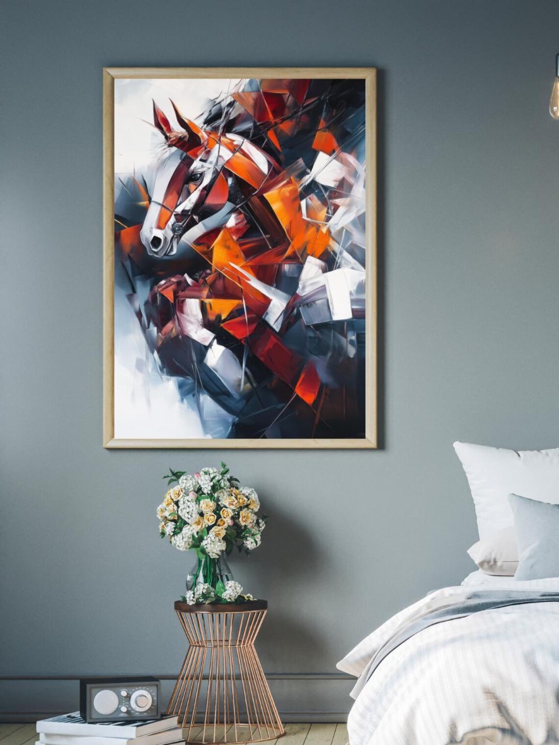 Abstract Horse, Dynamic Cubist-Inspired Art Print - Image 3