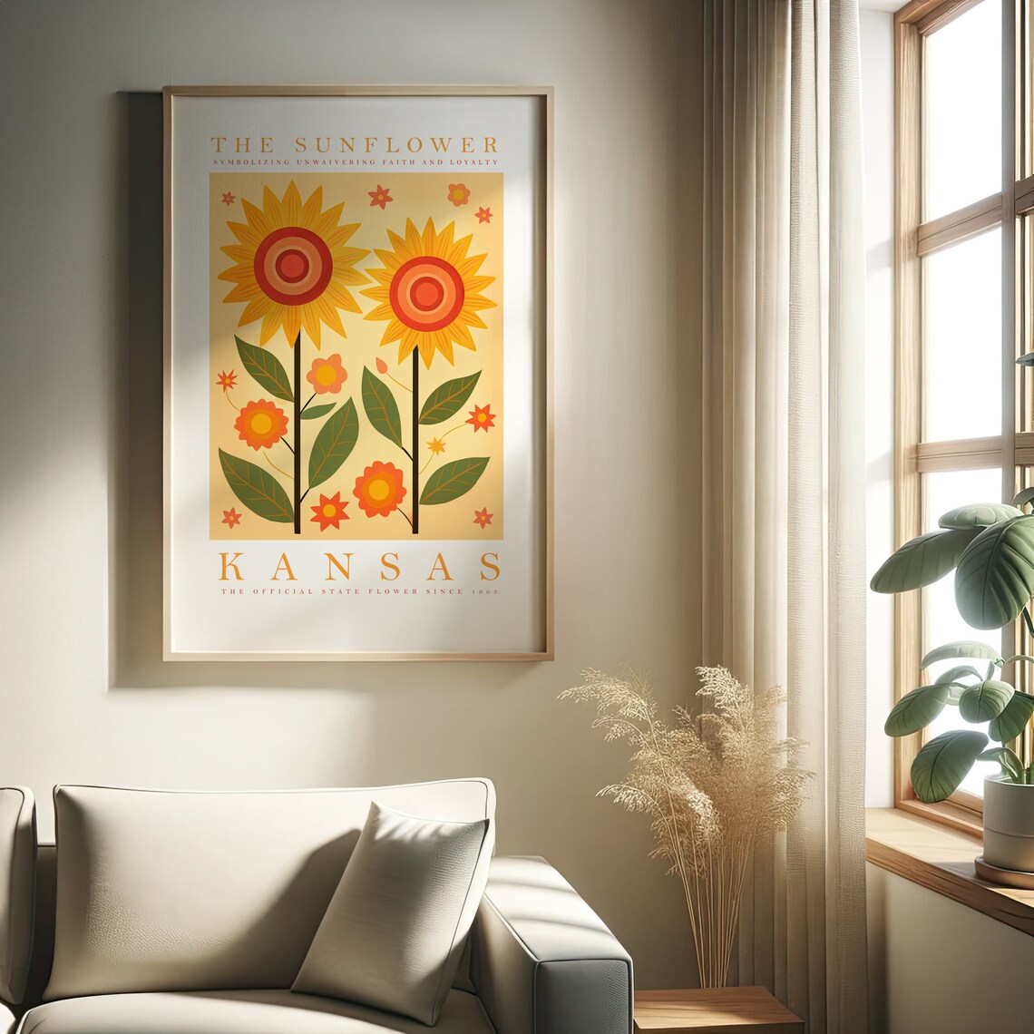 Kansas State Flower Sunflower Art Print