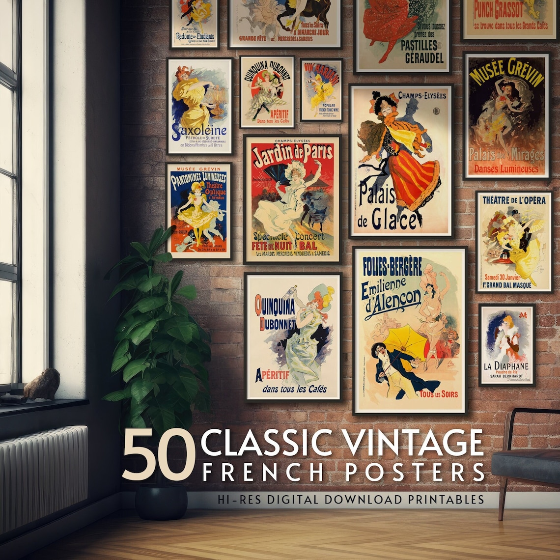 Classic Vintage French Posters, Paris Travel Poster