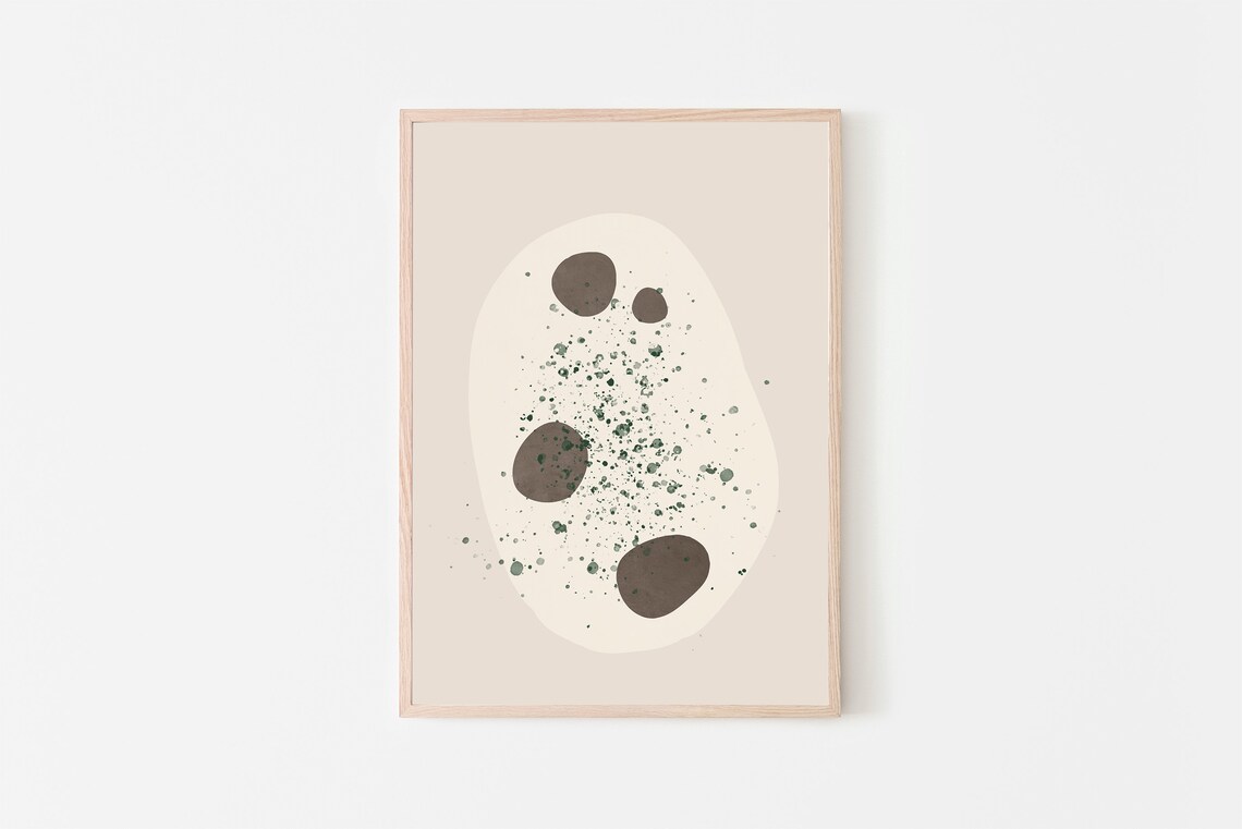 Garlic Naan Art Print, Modern Asian Kitchen Decor