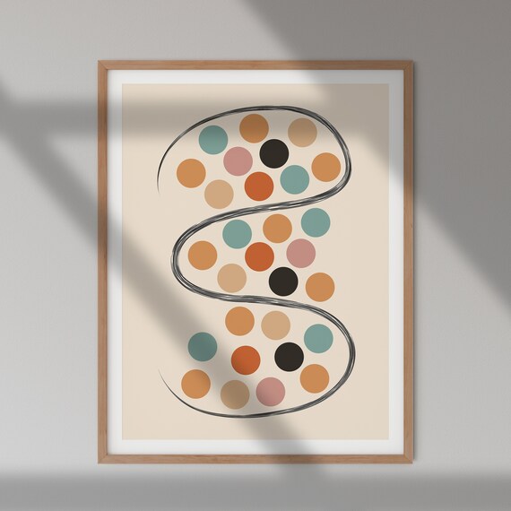 Minimalist Circles Geometric Abstract Wall Art Modern Print Housewarming Gift Ideas Minimalist Decor Bedroom Design