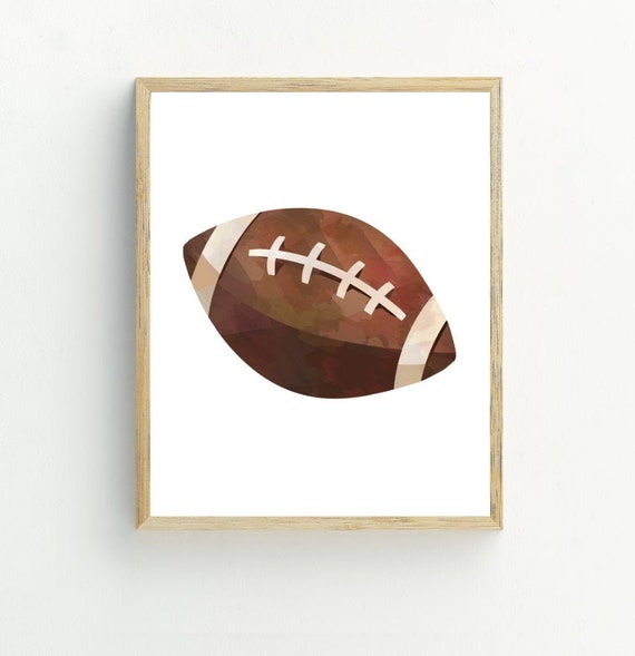 Football Print Sports Wall Art Boy Bedroom Decor Nursery Art Print Football Gifts Game Room Wall Decor 5x7 8x10 11x14