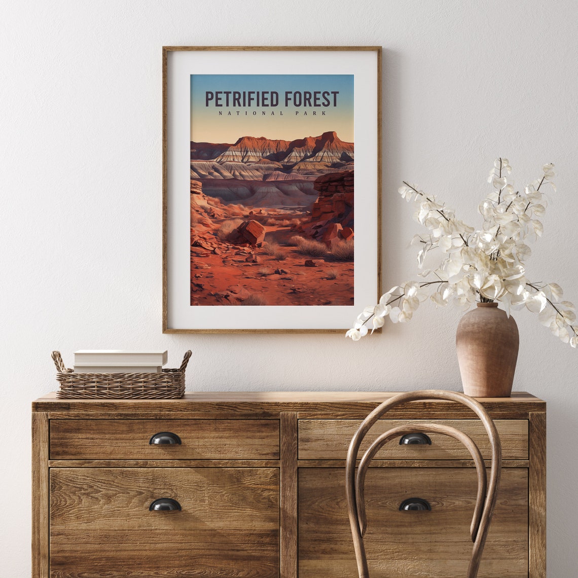 Petrified Forest National Park Painted Desert Badlands Vintage Poster - Image 2