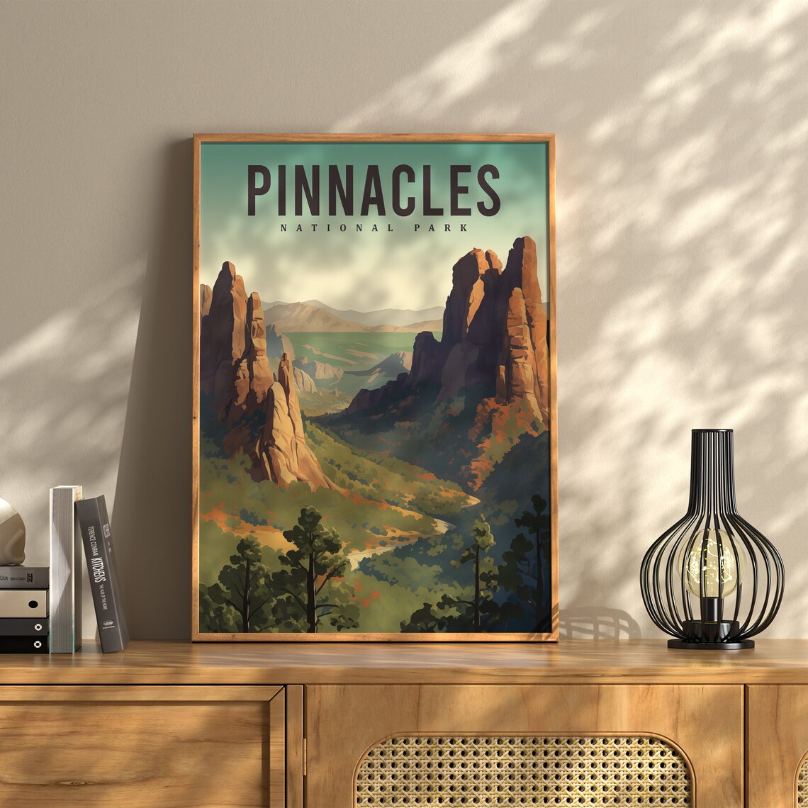 Pinnacles National Park California Travel Poster