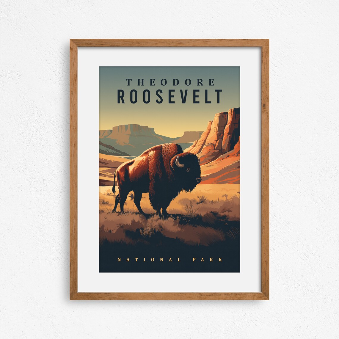 Theodore Roosevelt National Park Travel Poster, North Dakota - Image 3