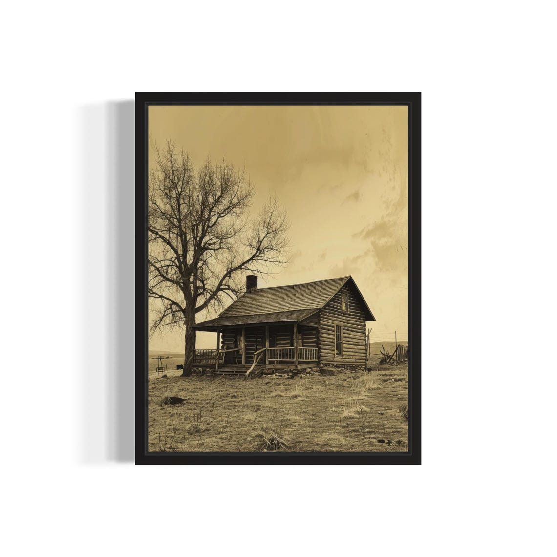 Cabin Car Poster Art Print Vintage Gothic Wall Art Painting Decor Photo