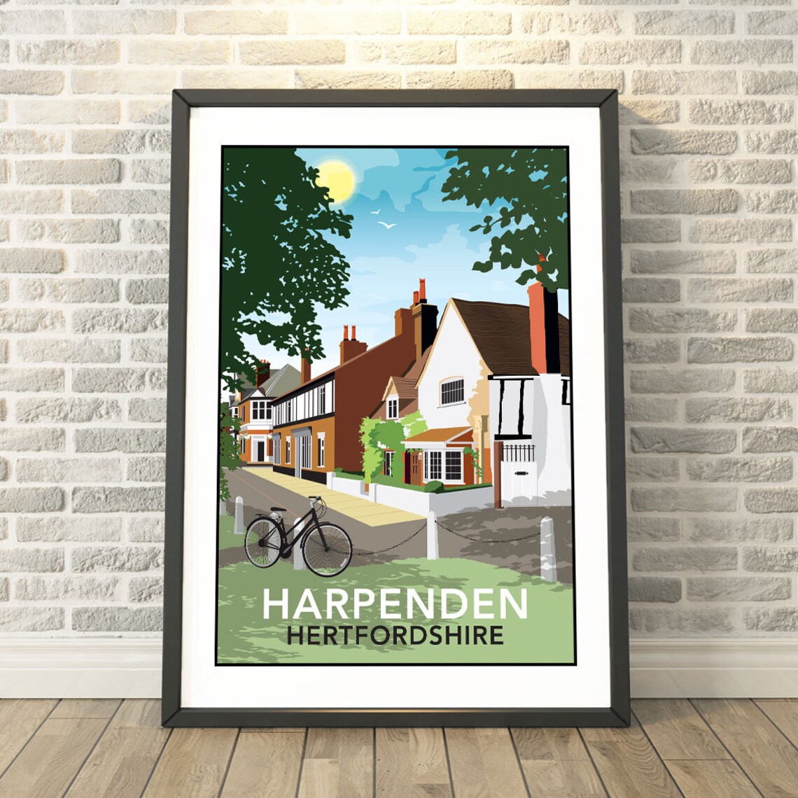 Harpenden St Albans Hertfordshire Travel Poster, Memory