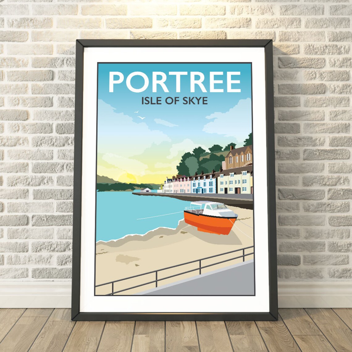 Portree, Isle Of Skye Scotland Travel Poster