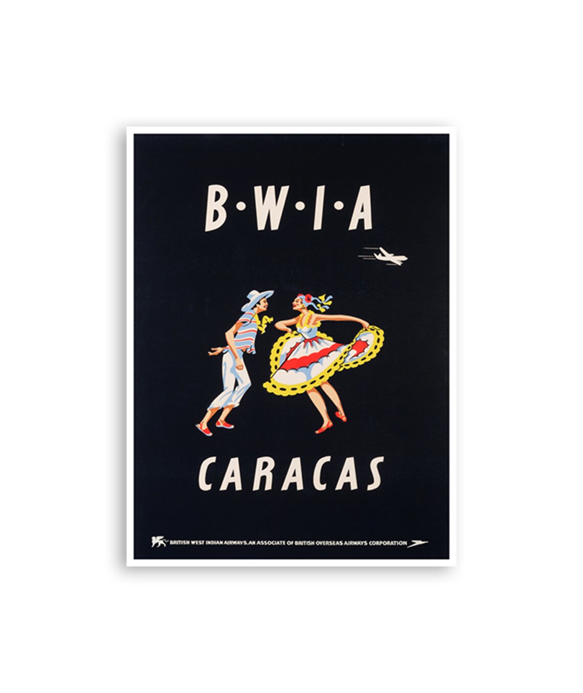 Caracas Venezuela Vintage Travel Poster, Art Print