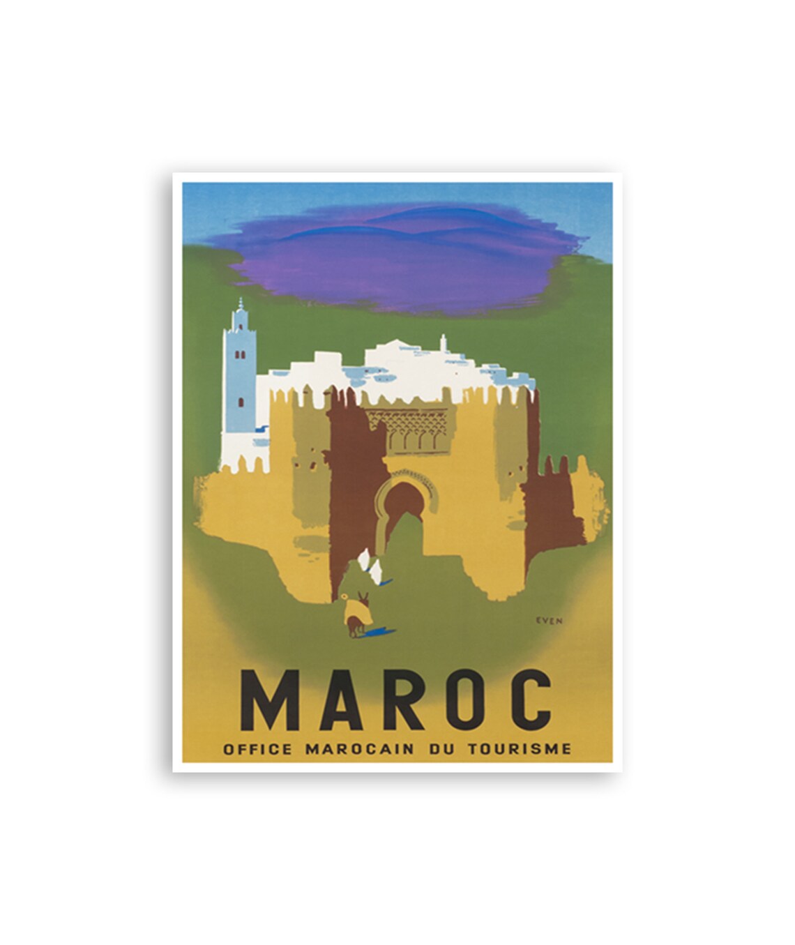 Morocco Travel Poster, Africa Home Decor