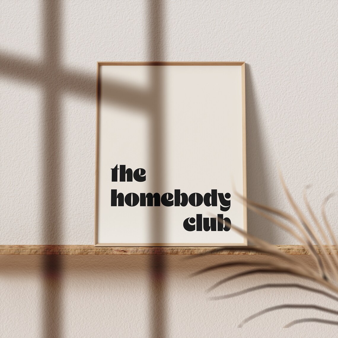 Retro The Homebody Club Typography Art Print - Image 4