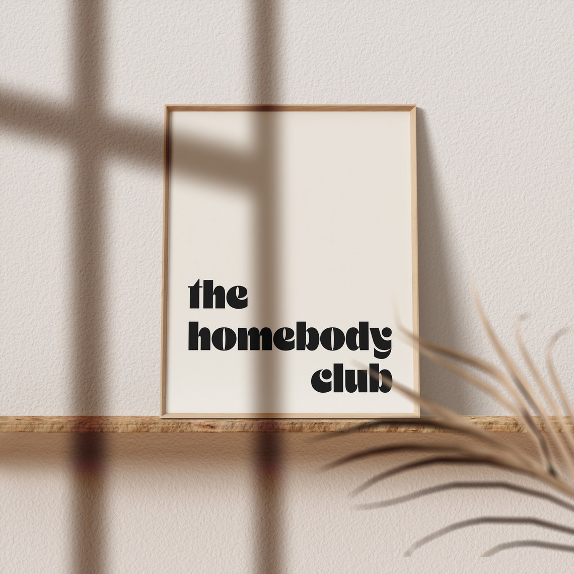 The Homebody Club Funny Quote Poster for Cozy Introvert Homes - Image 4