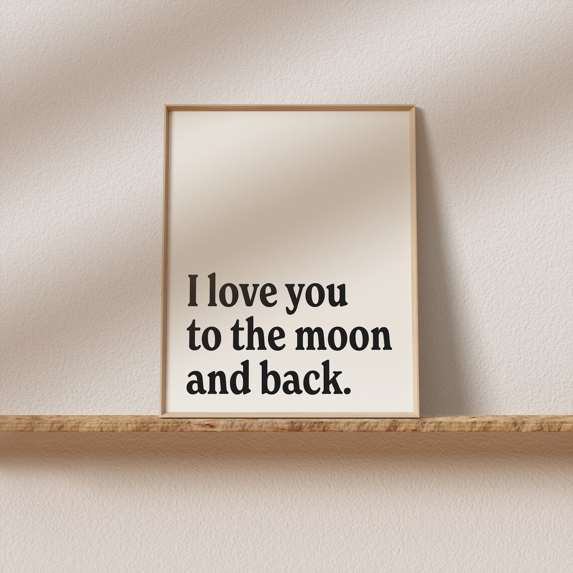 Retro I Love You To The Moon And Back Poster - Image 2
